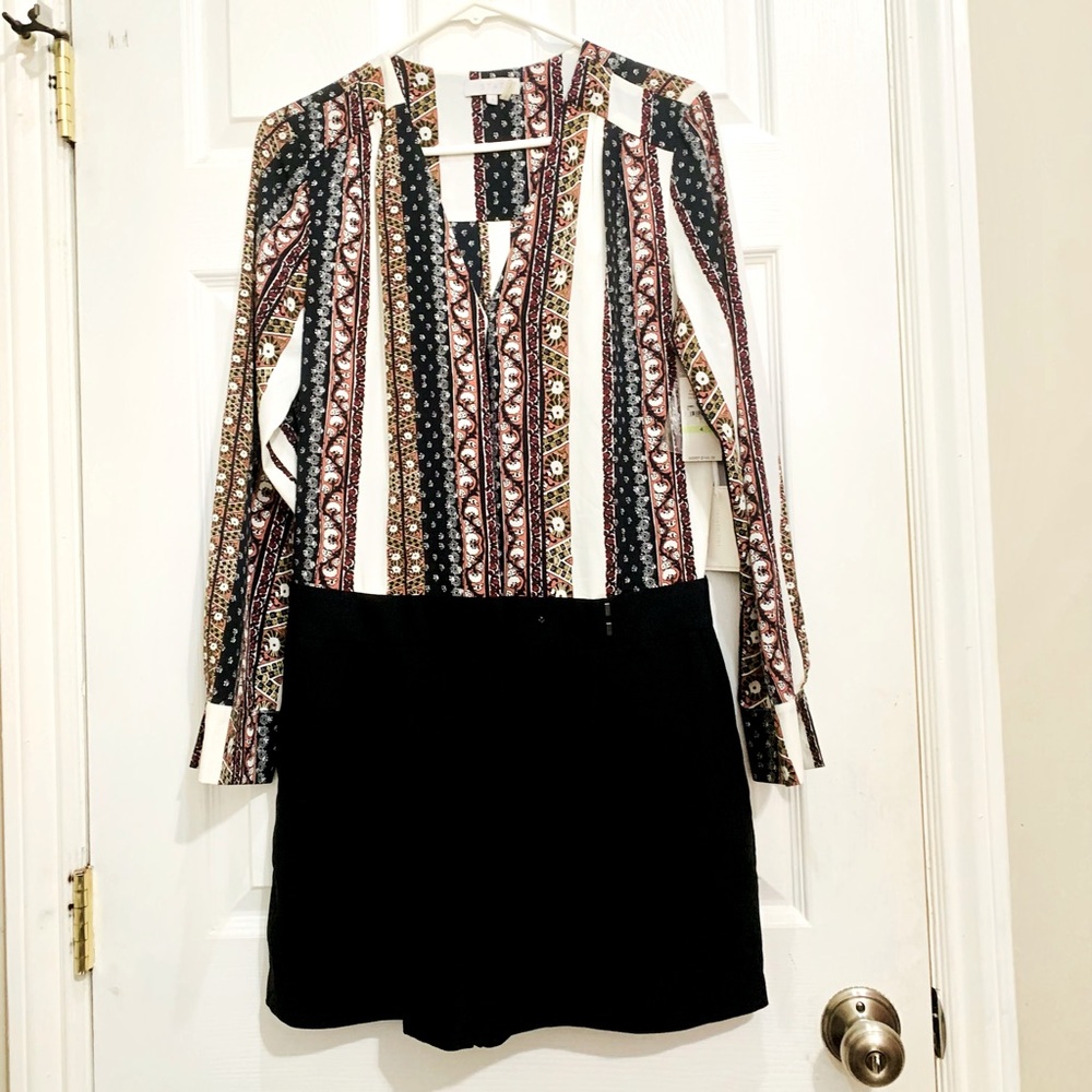 NWT State Womens Romper Long Sleeve